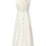 Vestido longo de algodão
