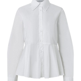 Camisa Peplum em Algodão