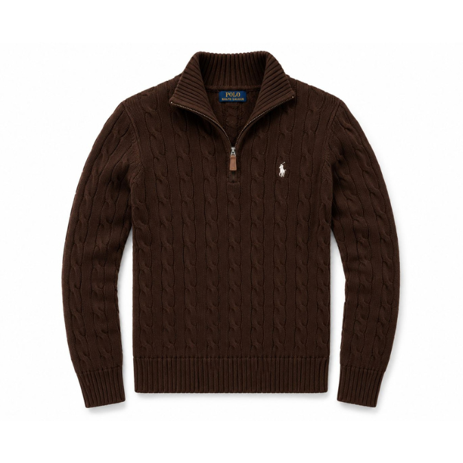 Compre 1 Leve 2 - Suéter Polo Trançado Zíper Masculino