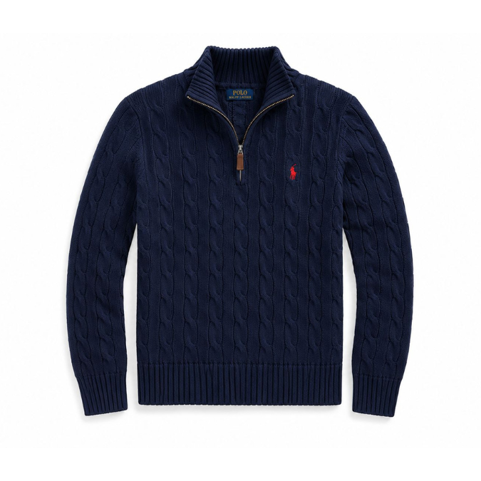 Compre 1 Leve 2 - Suéter Polo Trançado Zíper Masculino
