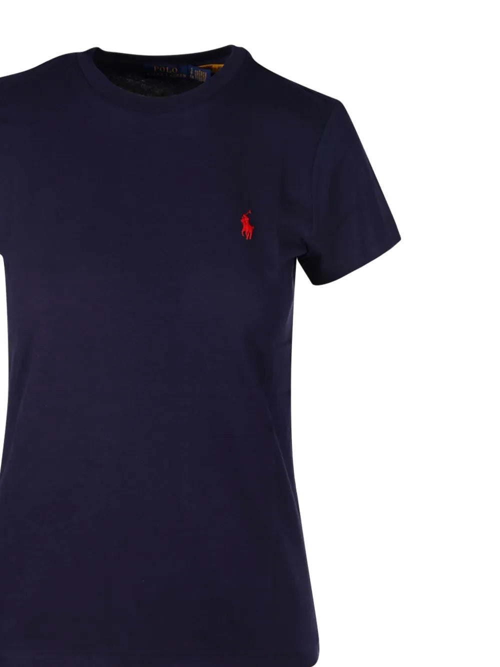 Camiseta com logo bordado