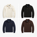 Compre 1 Leve 2 - Suéter Polo Trançado Zíper Masculino