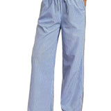 Calça Casual Listrada
