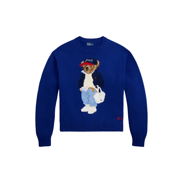 Suéter RL Bear Azul Royal