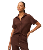 Camisa Texturizada em Viscose