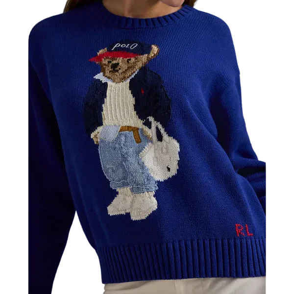 Suéter RL Bear Azul Royal