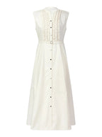 Vestido longo de algodão