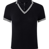 Blusa Polo em Tricô