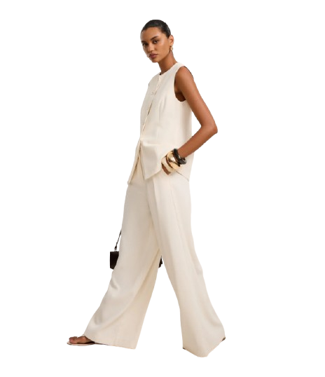 Calça de Alfaiataria com Pregas