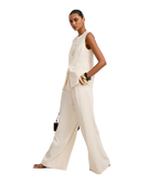 Calça de Alfaiataria com Pregas