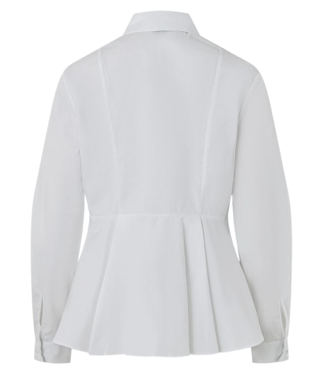 Camisa Peplum em Algodão