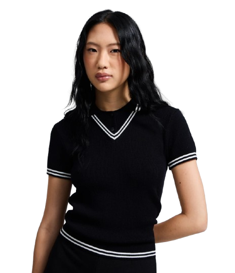 Blusa Polo em Tricô
